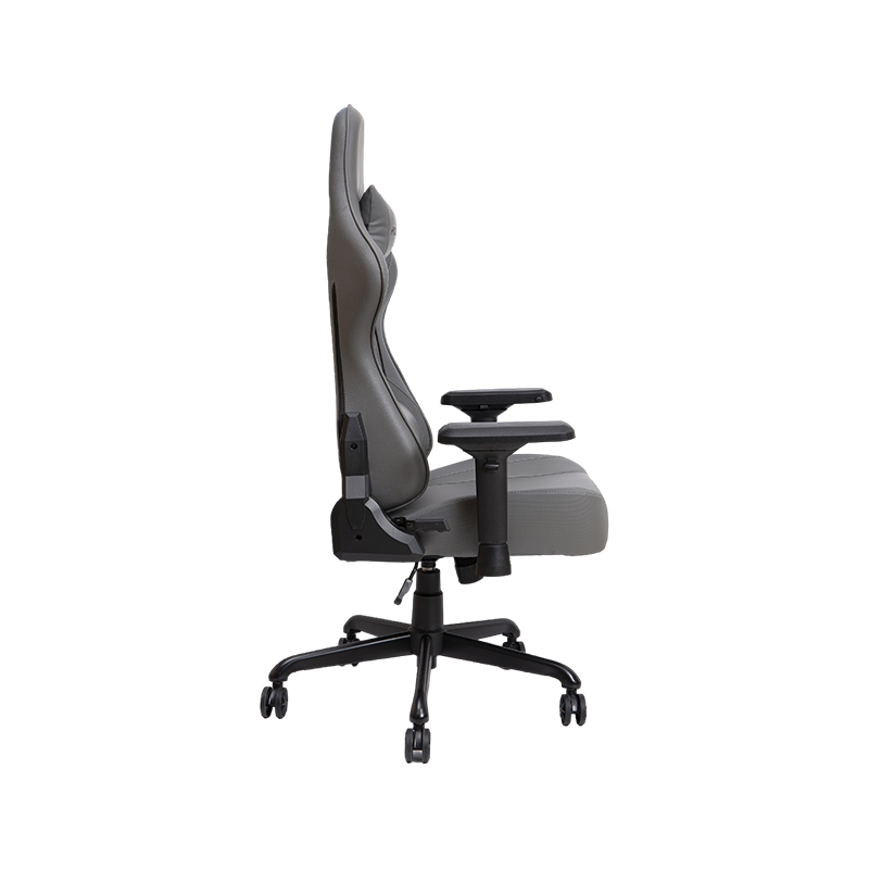 Reka Bentuk Armrest Laras Kelabu Kerusi Permainan Mewah mewah